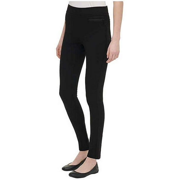 BNWT New Black DKNY Jeans Ladies Pull On Ponte Pants Womens Trousers SIZE S//M// L